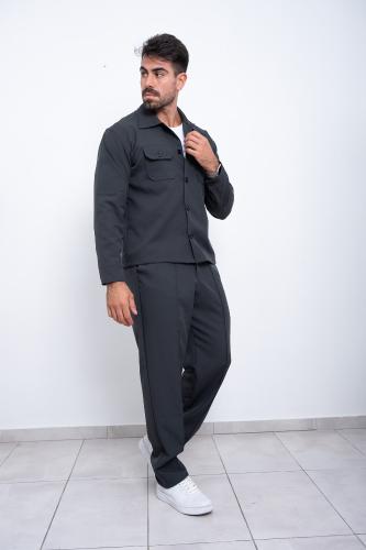 Pantalón +camisa Sastrero de Invierno (gris Topo) - Miniatura 7