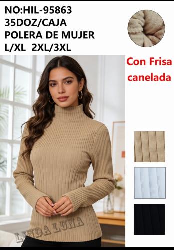 Media Polera Termico de Dama