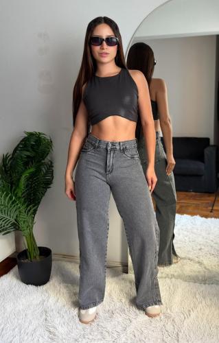 Wide Leg Gris