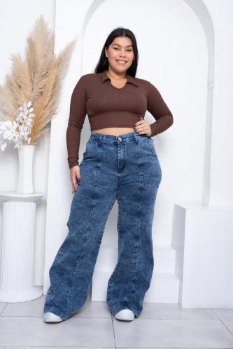 Palazo Elatizado con Costura Curvy