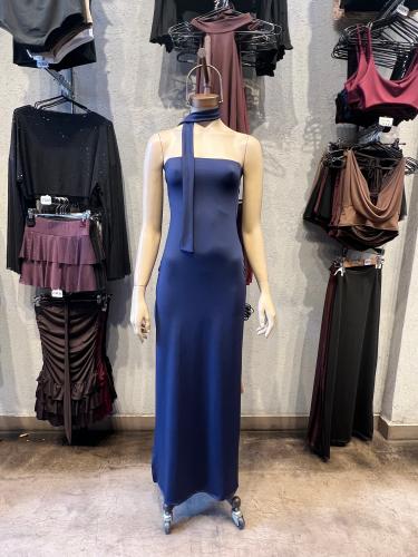 Vestido Solange Strapless Lazo