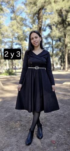 Vestido Solapa Scuba Pr