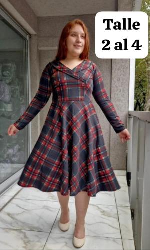 Vestido Solapa Scuba