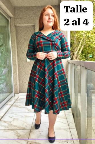 Vestido Solapa Scuba - Miniatura 3