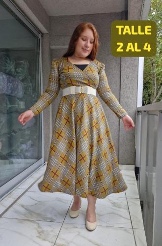 Maxivestidos Cruzado Lanilla - Miniatura 4