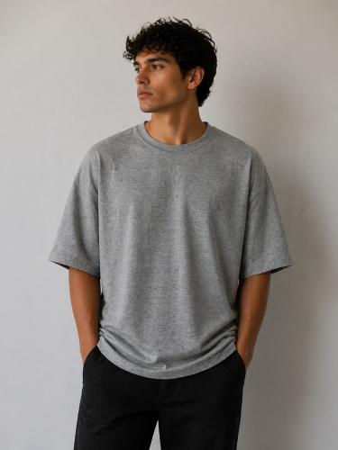 Remera Oversize Lisa Gris