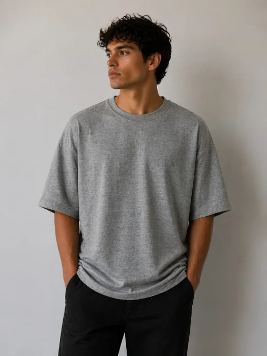Remera Oversize Lisa Gris