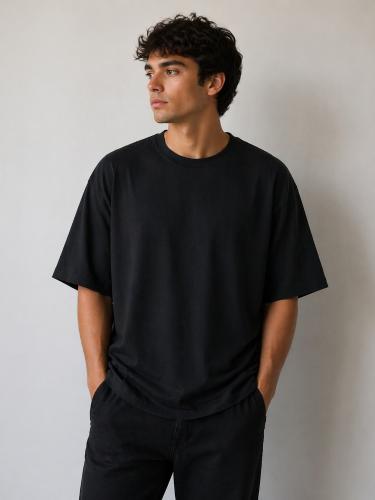 Remeras Oversize Lisa Negra