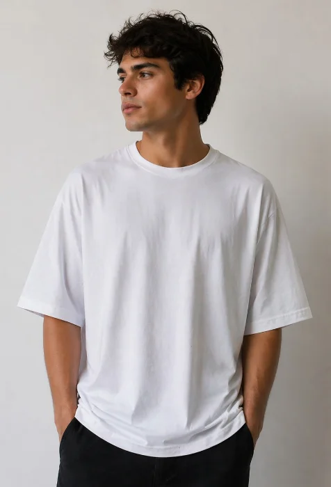 Remera Oversize Lisa Blanca