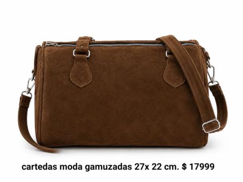 Cartera Moda Gamuzada