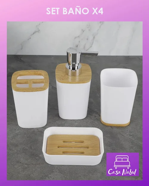 Set de Baño X4 Piezas