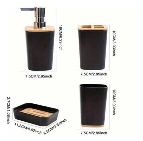 Set de Baño X4 Piezas - Miniatura 2