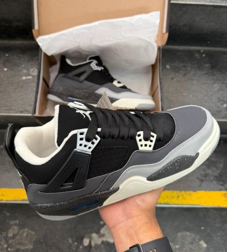 Jordan Retro 4 Negrogris - Miniatura 2