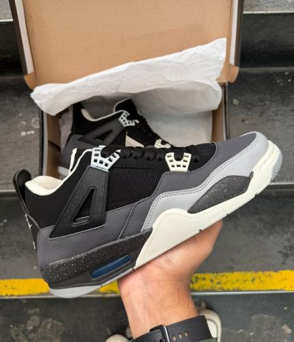 Jordan Retro 4 Negrogris - Miniatura 3