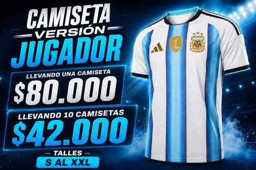 Camiseta Seleccion Argentina Version Jugador 2026
