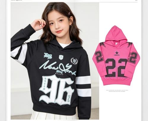 Buzos Capucha Nena Estampados Friza