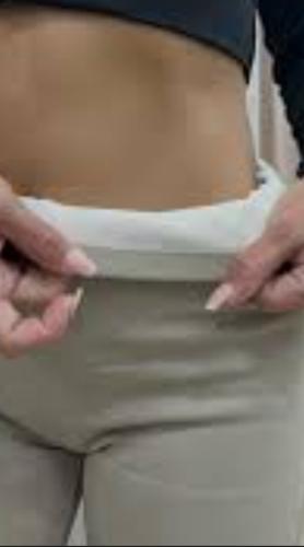 Pantalones  Rectos  con Piel