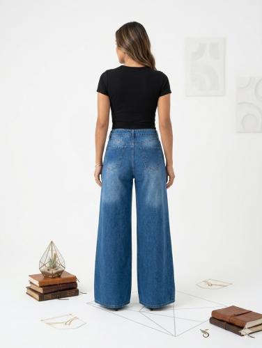 Pant Wide Leg Palazo. Tiro Medio Art: Suit - Miniatura 2