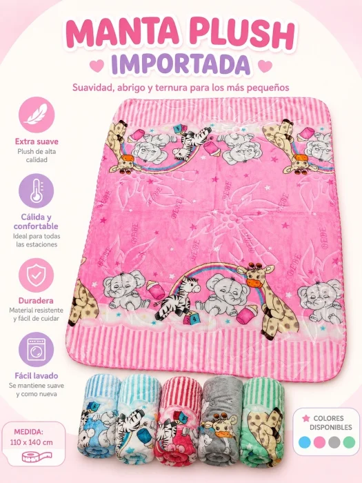Manta Plush. Importada