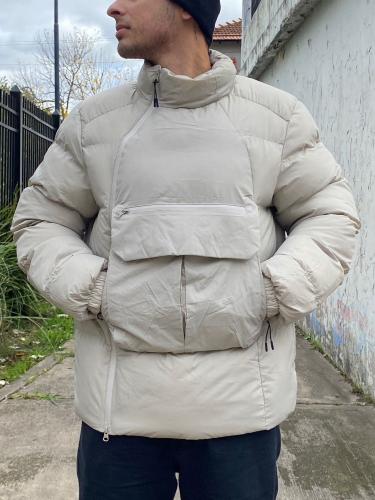 Campera Importada Canguro  Beige - Miniatura 2