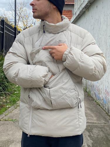 Campera Importada Canguro  Beige - Miniatura 3