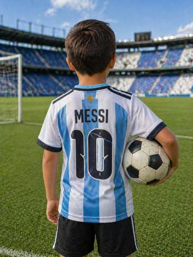 Camisetas Argentina Niño Bordadas del 4 al 16 - Miniatura 2