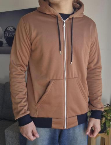 Campera con Piel Jersey Hombre - Miniatura 4