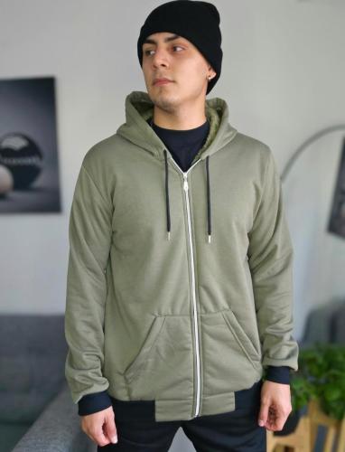 Campera con Piel Jersey Hombre - Miniatura 5