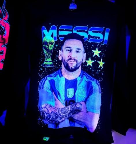Messi Manga Larga Brilla en Oscuridad