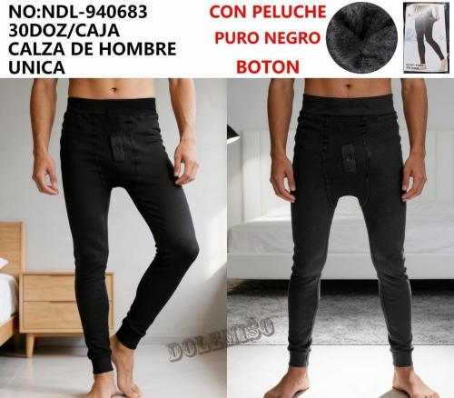 Calza Termica Hombre con Peluche X.docena Mayorista