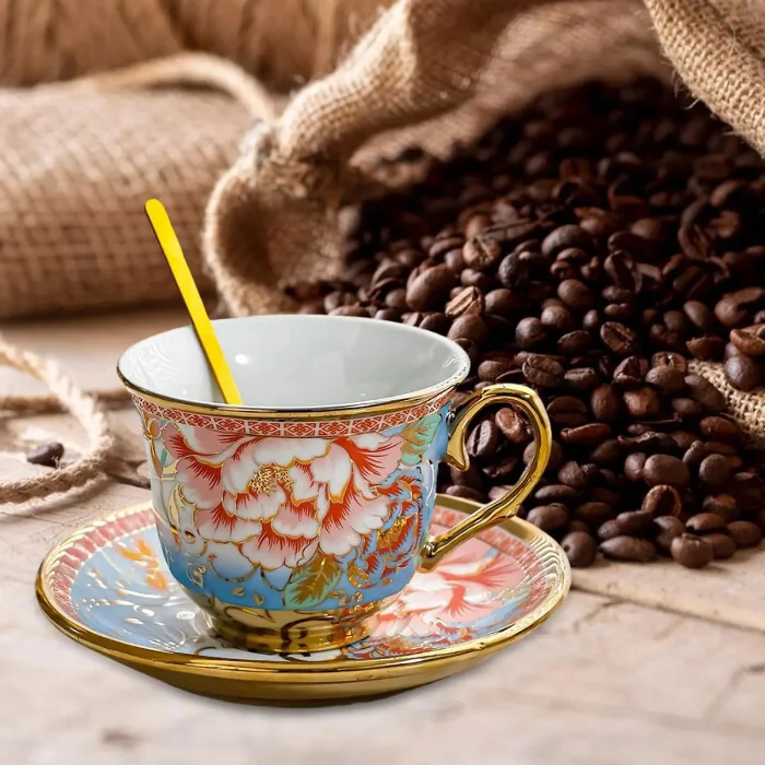 Juego de Tazas de Porcelana