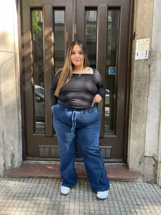 Wideleg  con Cintura Elastizada