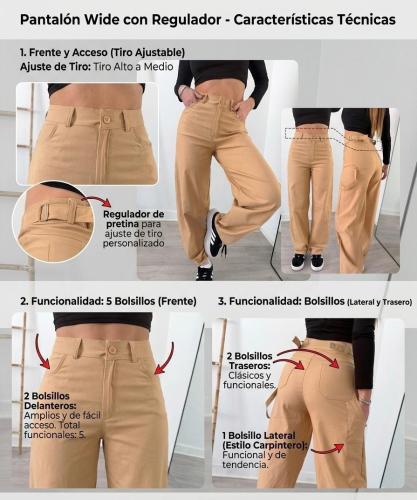 Pantalón Wide Rwgulable