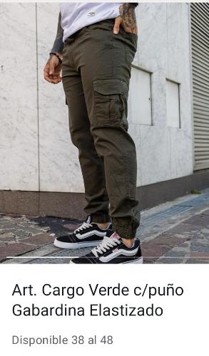 Pantalon Cargo Puño de Gabardina - Miniatura 2
