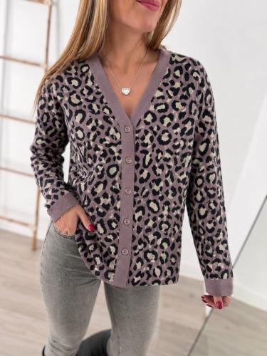 Cardigan Doble Bremer Print