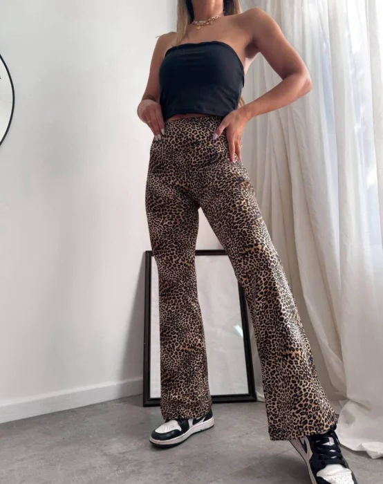 Calzas Oxford Animal Print Frizadas