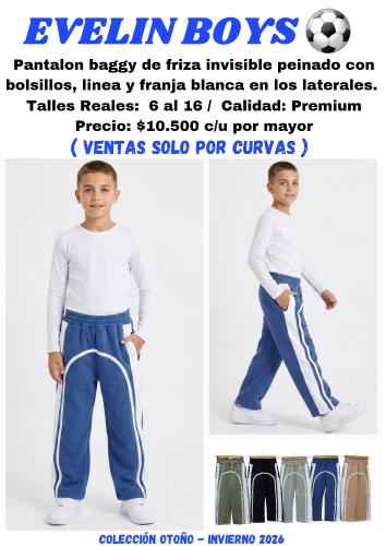 Pantalon Baggy con Combinacion y Linea