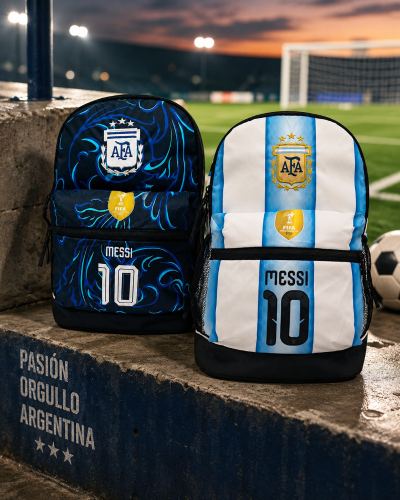  Mochilas Afa Importadas Premium  Modelos Exclusivos Messi Campeón