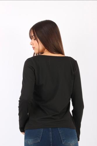 Remera Cuello Cuadrado Modal Sof "betania" - Miniatura 3
