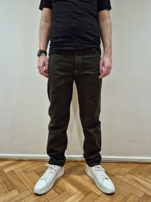 Bull Verde Militar Clasico Costura Gruesa