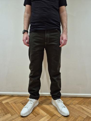 Bull Verde Militar Clasico Talle Especial Costura Gruesa