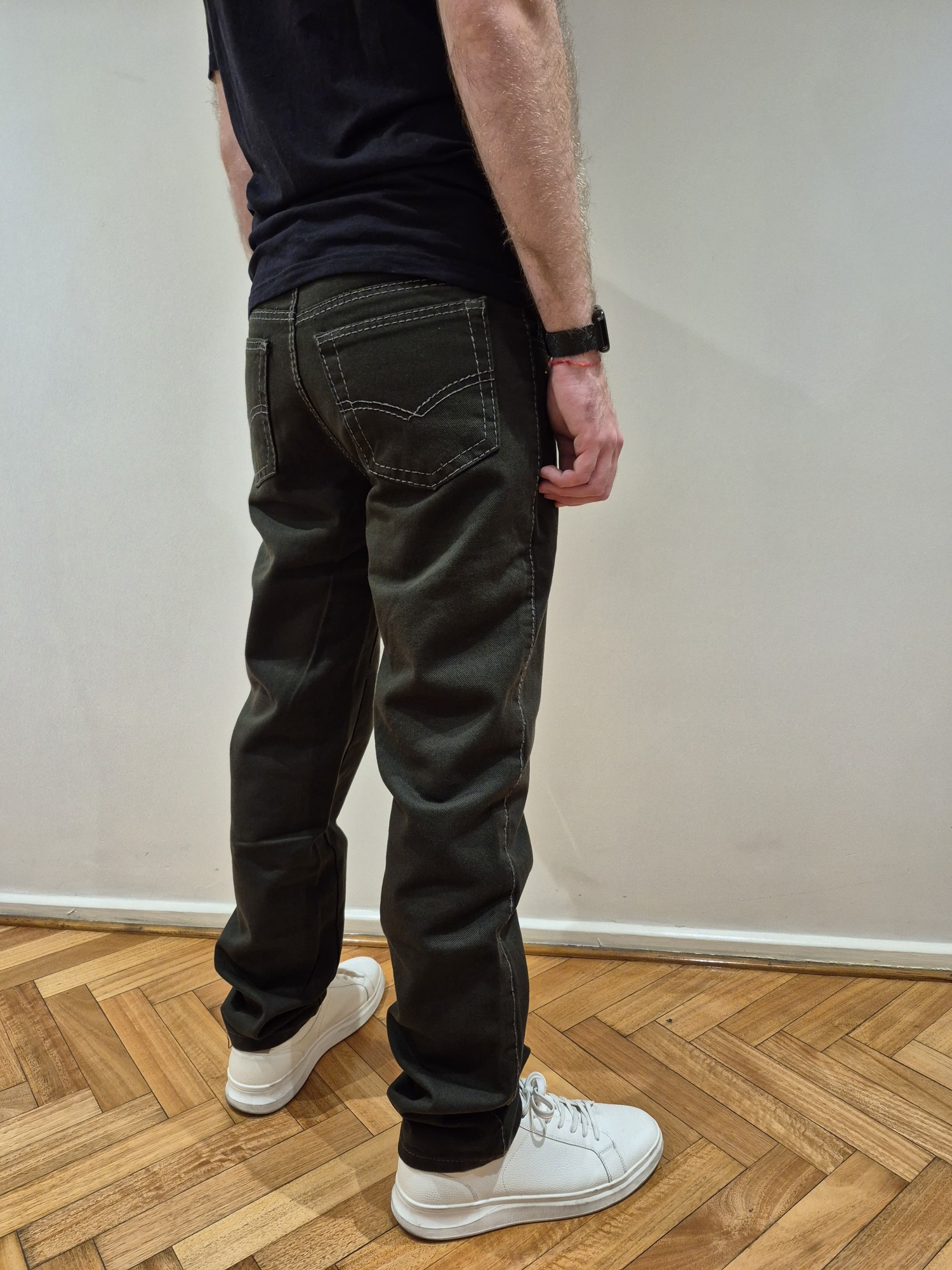 Bull Verde Militar Clasico Talle Especial Costura Gruesa - Imagen 2