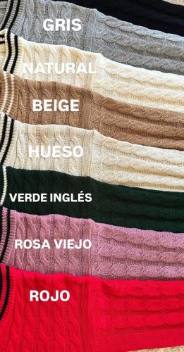 Swete con Trenza de Lan Acrílico