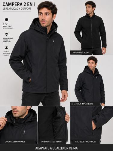 Campera 2 en 1 Impermeable