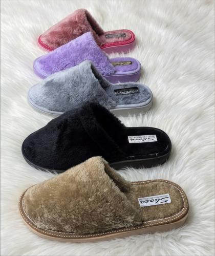 Pantufla Sara Key Dama Peluche
