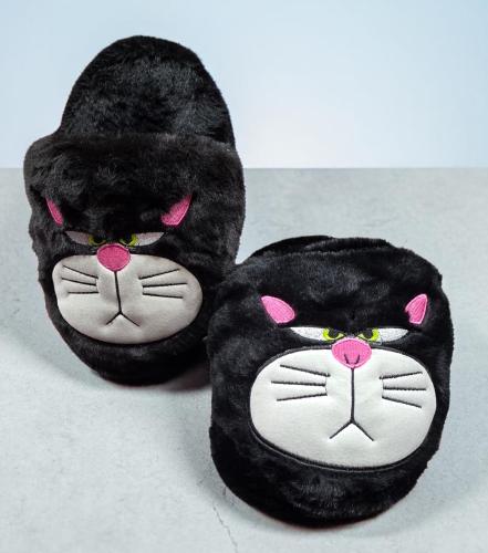 Pantuflon Gato Lucifer Piel de Conejo