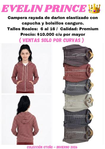 Campera Rayada de Nena