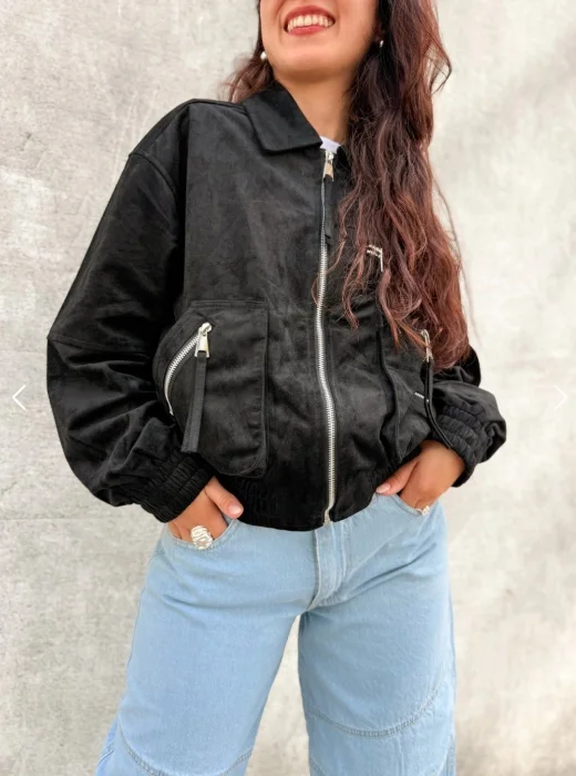 Bomber Gamuza