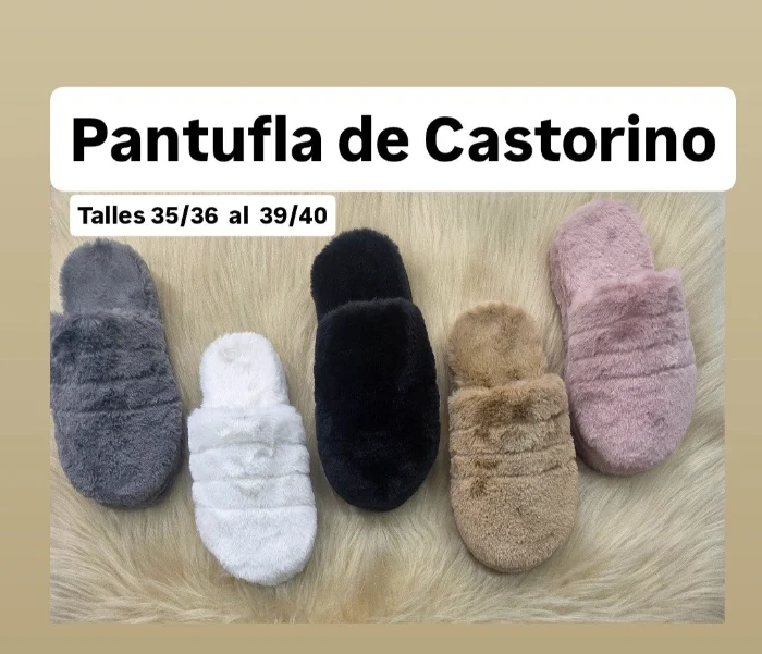Pantuflas  Castorino / Pelo Conejo