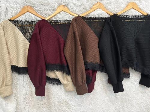 Sweter C/ Puntilla - Miniatura 3